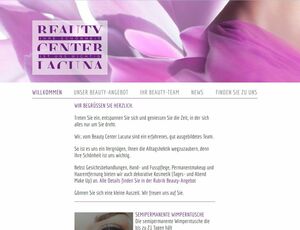 Beautycenter Lacuna, Chur, beba it. web. grafik. Landquart